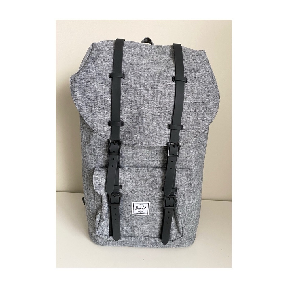 Herschel Little America 25 L Backpack in Raven Crosshatch/Black NWT
